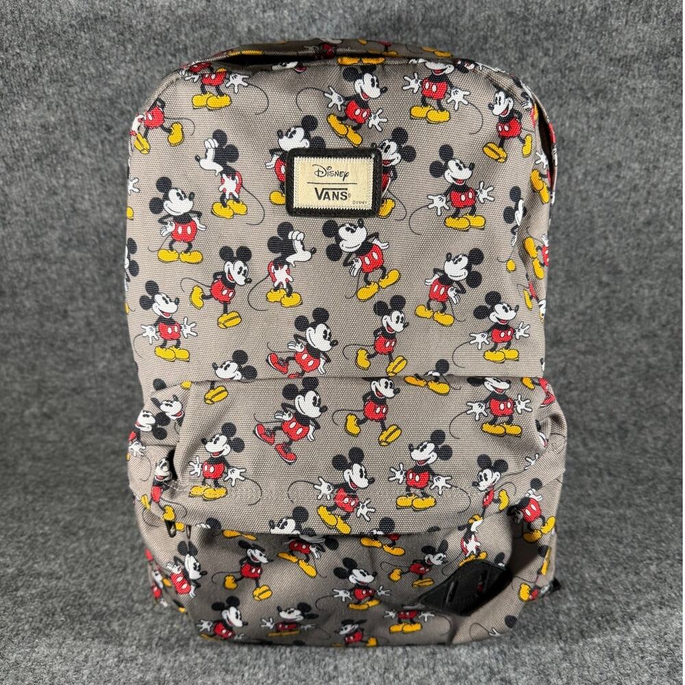 Disney x Vans Mickey Mouse Backpack Gray Allover Print